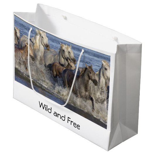 Paarden die in het water galmen groot cadeauzakje (Voorkant Gekanteld)