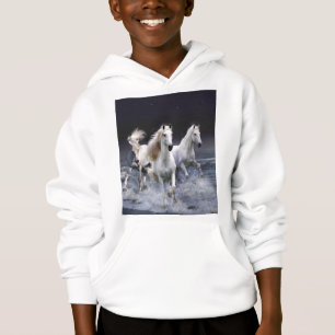 Paarden die lopen met kussens