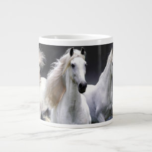 Paarden die lopen met kussens extra grote beker