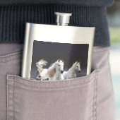 Paarden die lopen met kussens flacon (Voorbeeld)