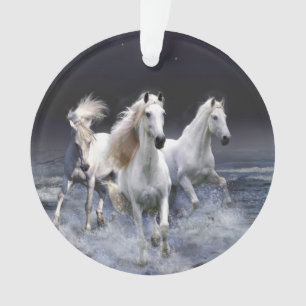 Paarden die lopen met kussens ornament