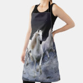 Paarden die lopen met kussens schort (Insitu)