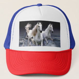 Paarden die lopen met kussens trucker pet