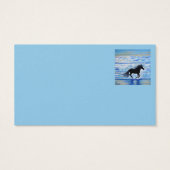 Paarden die vrij door het Visitekaartje van het Ze (Achterkant)