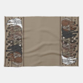 Paarden door figdewdrop keukenhanddoek  (Horizontaal)
