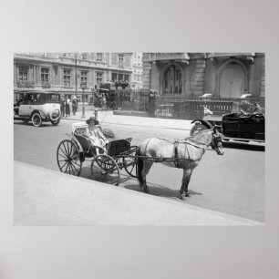 Paarden Drawn Buggy: begin jaren '00 Poster