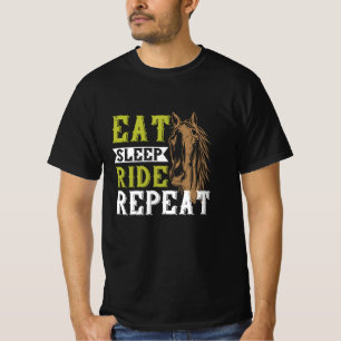 Paarden - Eat Sleep Ride Herhalen T-shirt
