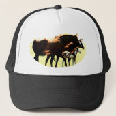 Paarden en Afbeelding van runderen Trucker Pet (Voorkant)