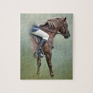 Paarden en appelwijn legpuzzel