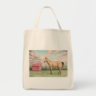 Paarden en Barn Grocery Bag Tote Bag