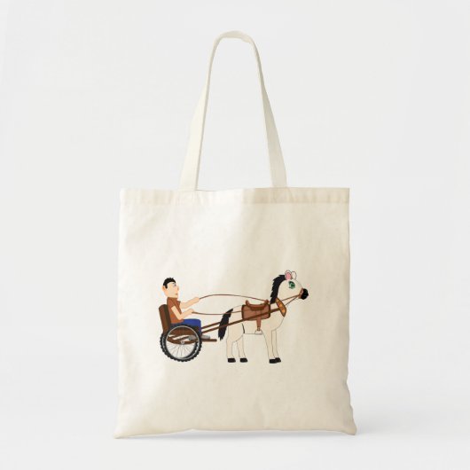 Paarden en buikige Canvas tas (Voorkant)