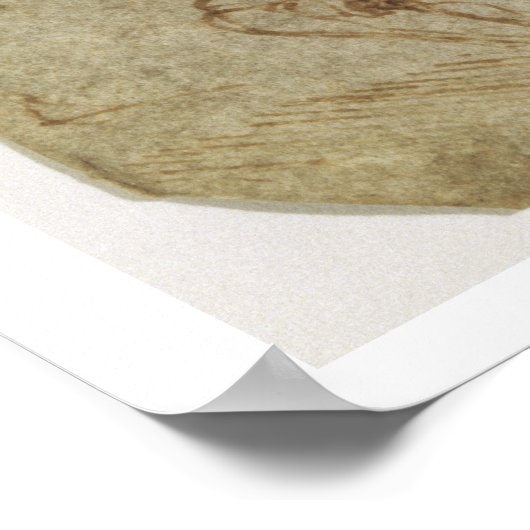 Paarden en Cavalier (pen en inkt op papier) Poster (Hoek)