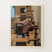 Paarden en cowboy legpuzzel (Verticaal)