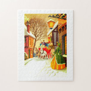 Paarden en dragers van kunst legpuzzel