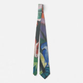 Paarden en Eagle van Franz Marc,  Cubistische kuns Stropdas (Achterkant)