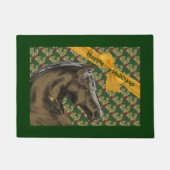 Paarden- en feestdagen met feestdagen deurmat (Voorkant)