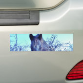 Paarden en hart bumpersticker (Op auto)