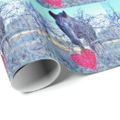 Paarden en hart cadeaupapier (Rol Hoek)