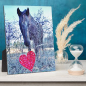 Paarden en hart fotoplaat (Zijkant)