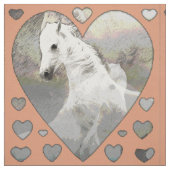 Paarden en hart stof (Swatch)