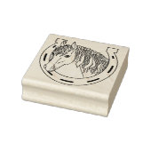 Paarden en Hoefijzer Rubberstempel (Stempel)