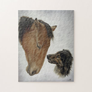 Paarden en honden Puzzle Legpuzzel
