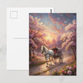 Paarden en karren briefkaart (Voorkant / Achterkant)