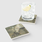 Paarden en kittens, 1890 stenen onderzetter (Zijkant)