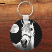 Paarden en maan sleutelhanger (Voorkant)