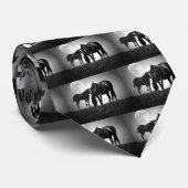 Paarden en maan stropdas (Opgerold)