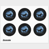 Paarden en moon Winter Solstice Blessings Stickers (Vel)