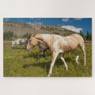 Paarden en muildieren legpuzzel