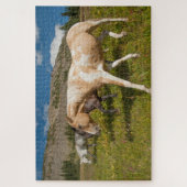 Paarden en muildieren legpuzzel (Verticaal)