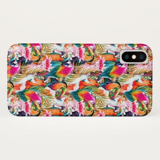 Paarden en palmbladeren Case-Mate iPhone case (Achterkant (horizontaal))