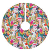 Paarden en palmbladeren kerstboom rok (Voorkant)