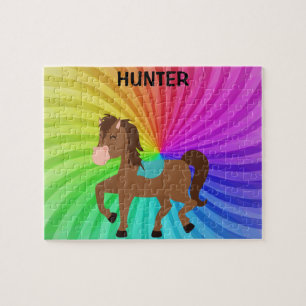Paarden en regenbogen puzzels die speciaal voor ki
