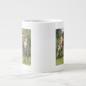 Paarden en veulen van Przewalski Jumbo Mok (Voorkant)