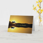 Paarden en zon en watersympathie kaart (Gele Bloem)