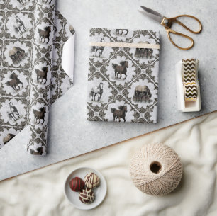 Paarden gaan voor barok cadeaupapier