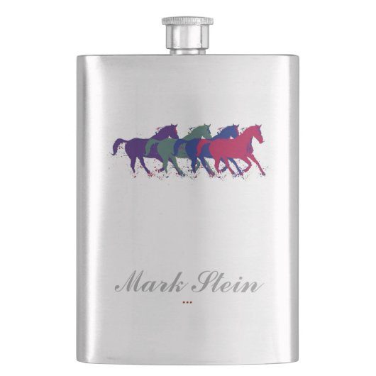 Paarden gepersonaliseerd flacon (Voorkant)