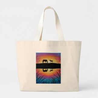 paarden grote tote bag
