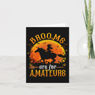 Paarden heks halloween Funny Brooms zijn voor Amat Kaart