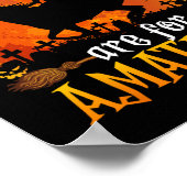 Paarden heks halloween Funny Brooms zijn voor Amat Poster (Hoek)