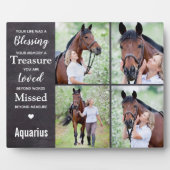 Paarden Herdenkingsfoto Collage Fotoplaat (Voorkant)