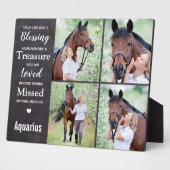 Paarden Herdenkingsfoto Collage Fotoplaat (Zijkant)