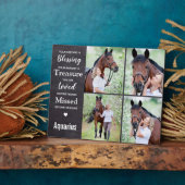 Paarden Herdenkingsfoto Collage Fotoplaat (Zijkant)