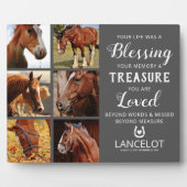 Paarden-herdenkingsfotocollage Fotoplaat (Voorkant)