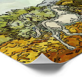 Paarden, Homage Van Gogh Poster (Hoek)