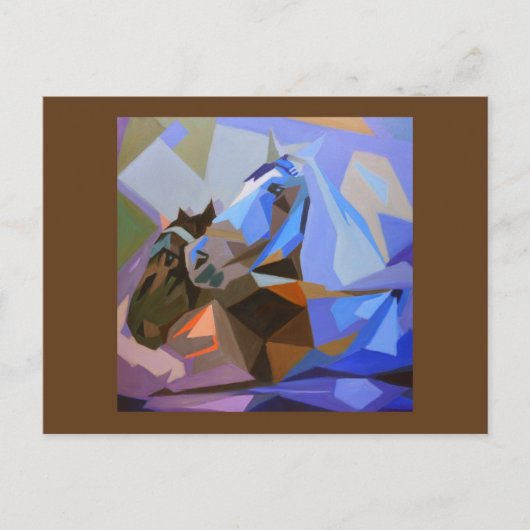 Paarden II Briefkaart (Voorkant)