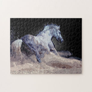 Paarden in actie - Dieren Kunst Legpuzzel
